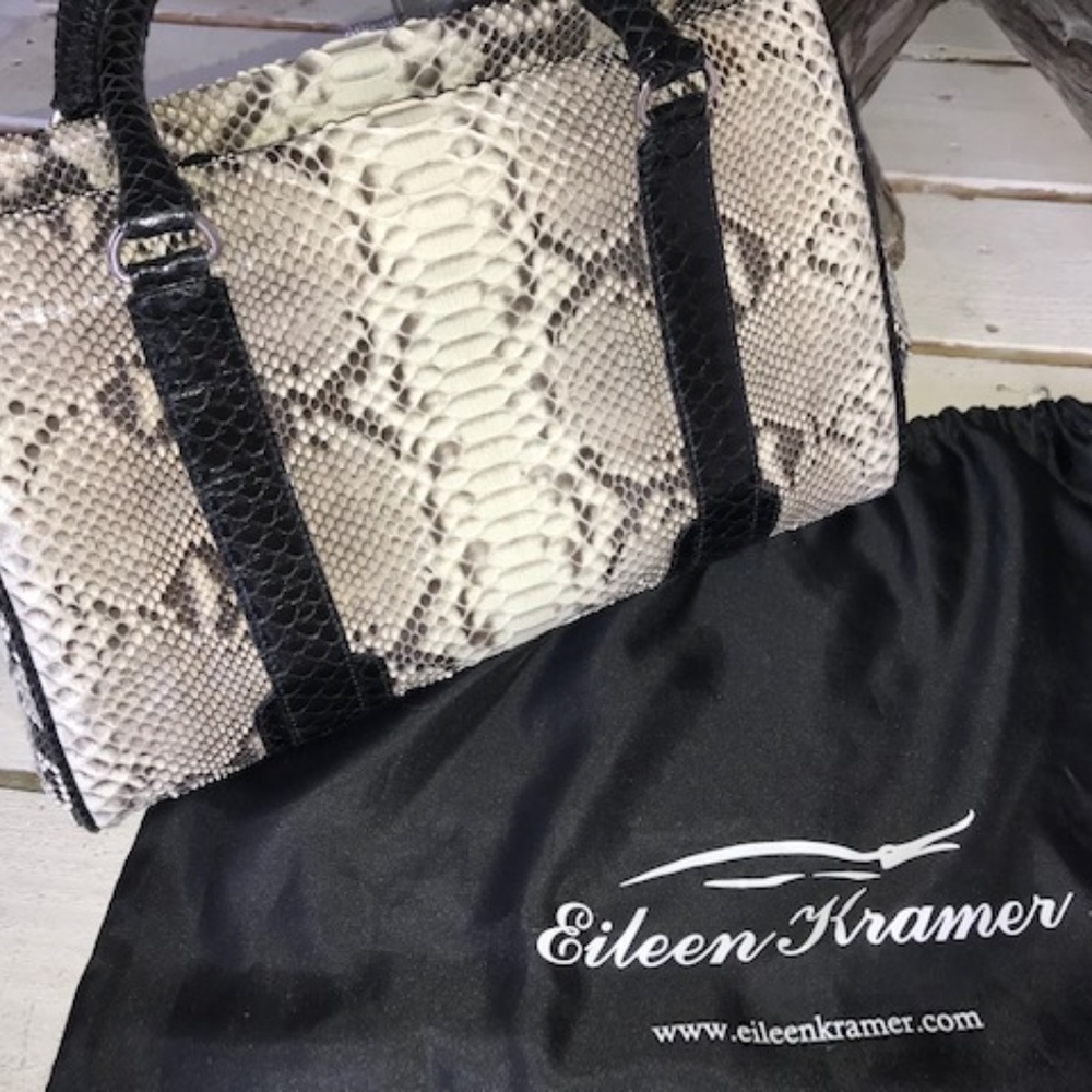 Authentic Eileen Kramer Genuine Python Skin Purse - image 6